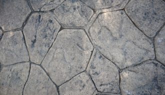 a close up view of a stone pavement