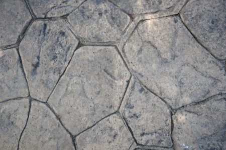 a close up view of a stone pavement