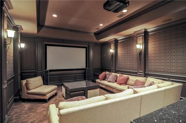 Kirk Herbstreit’s movie room